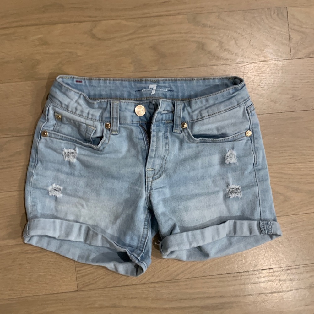 Light wash Jean Shorts